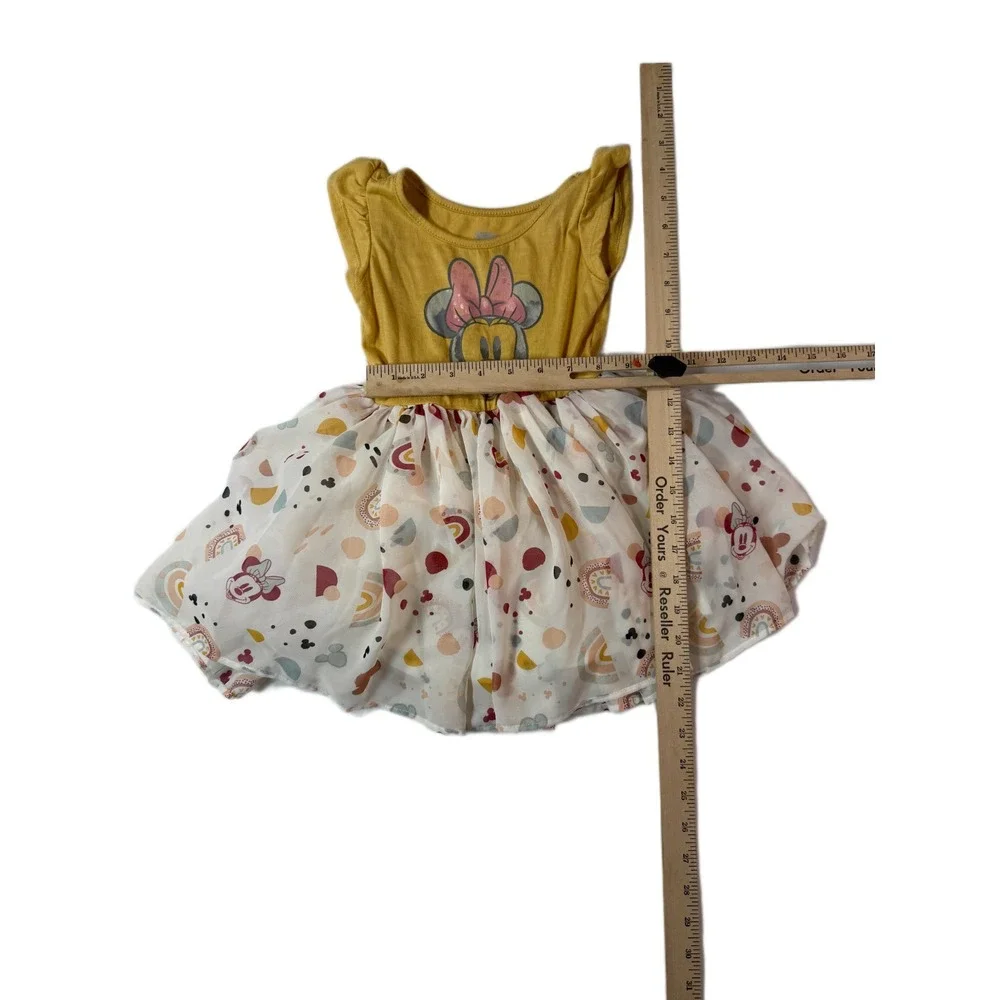 Disney Minnie Mouse Fit & Flare Tulle Dress Toddler Girl 2T Shabby‎ Chic Girly